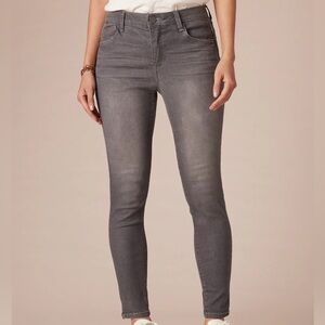 Modern "Ab"solution® High Rise Ankle Length Grey Skinny Jeans Size 14. NWT